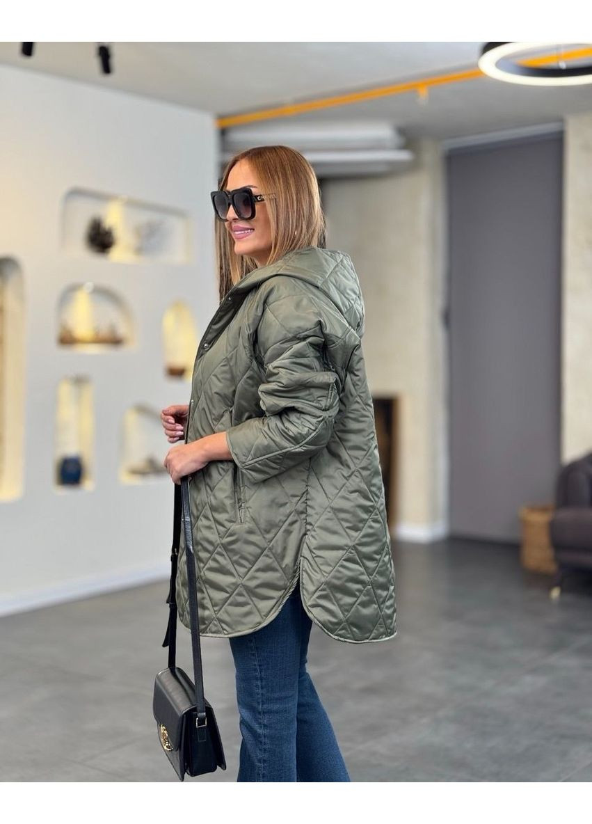 Оливковая (хаки) демисезонная куртка Garna