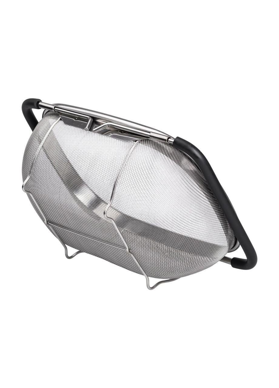 Дуршлаг сито на раковину для мытья овощей и фруктов 29х19х10 см из нержавеющей стали HP-19-18-S (A-033479) Zhongjing (362210576)