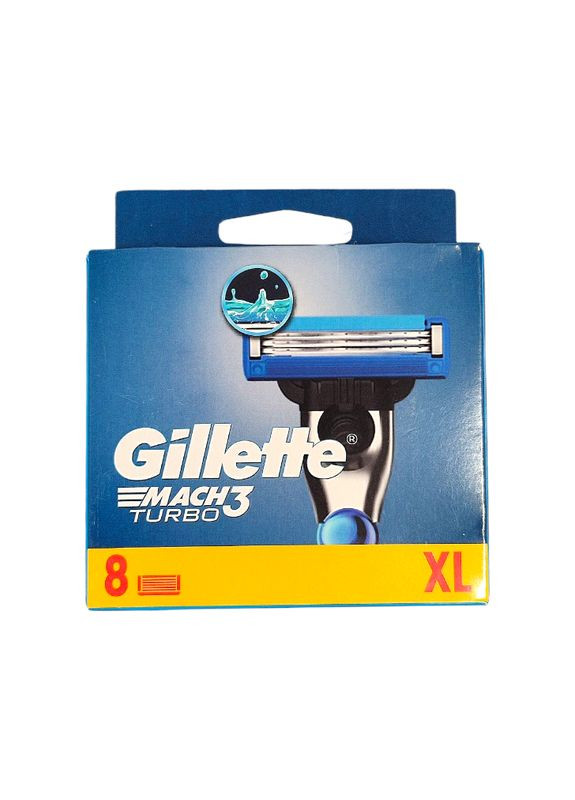 Картриджі Mach 3 Turbo 8 шт 3450 Gillette (335869901)