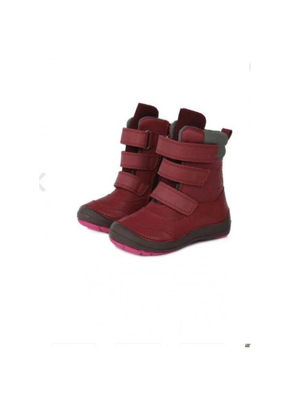 Чобітки для дівчинки червоного кольору з натуральної шкіри D.D.Step (315436566)