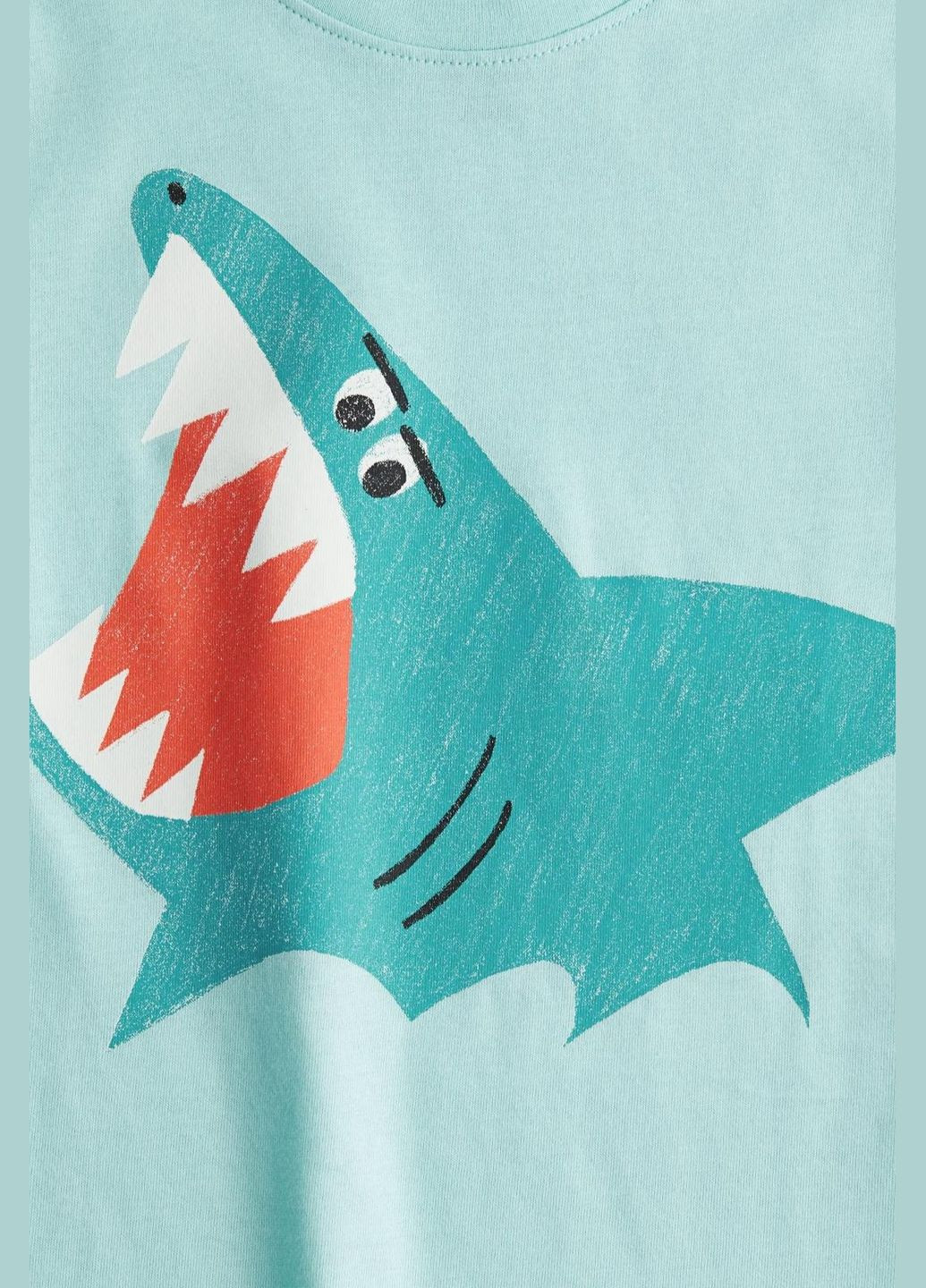 Бирюзовая летняя детская футболка для мальчика 110-116 см бирюзовый (250530004c) H&M