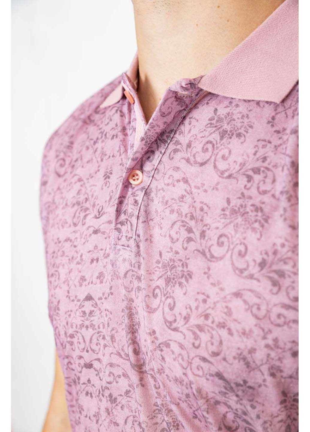 Сиреневая футболка-поло для мужчин Ager