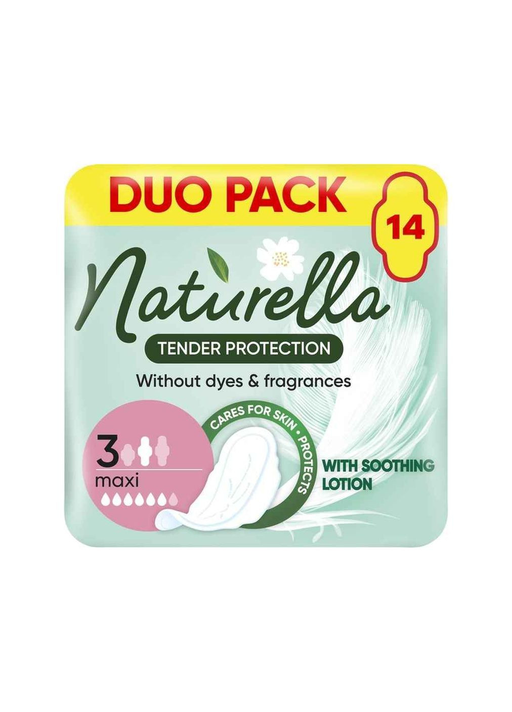 Прокладки гігієнічні Денні 6к. 14шт Ніжний Захист Maxi Duo шт Naturella (356456159)