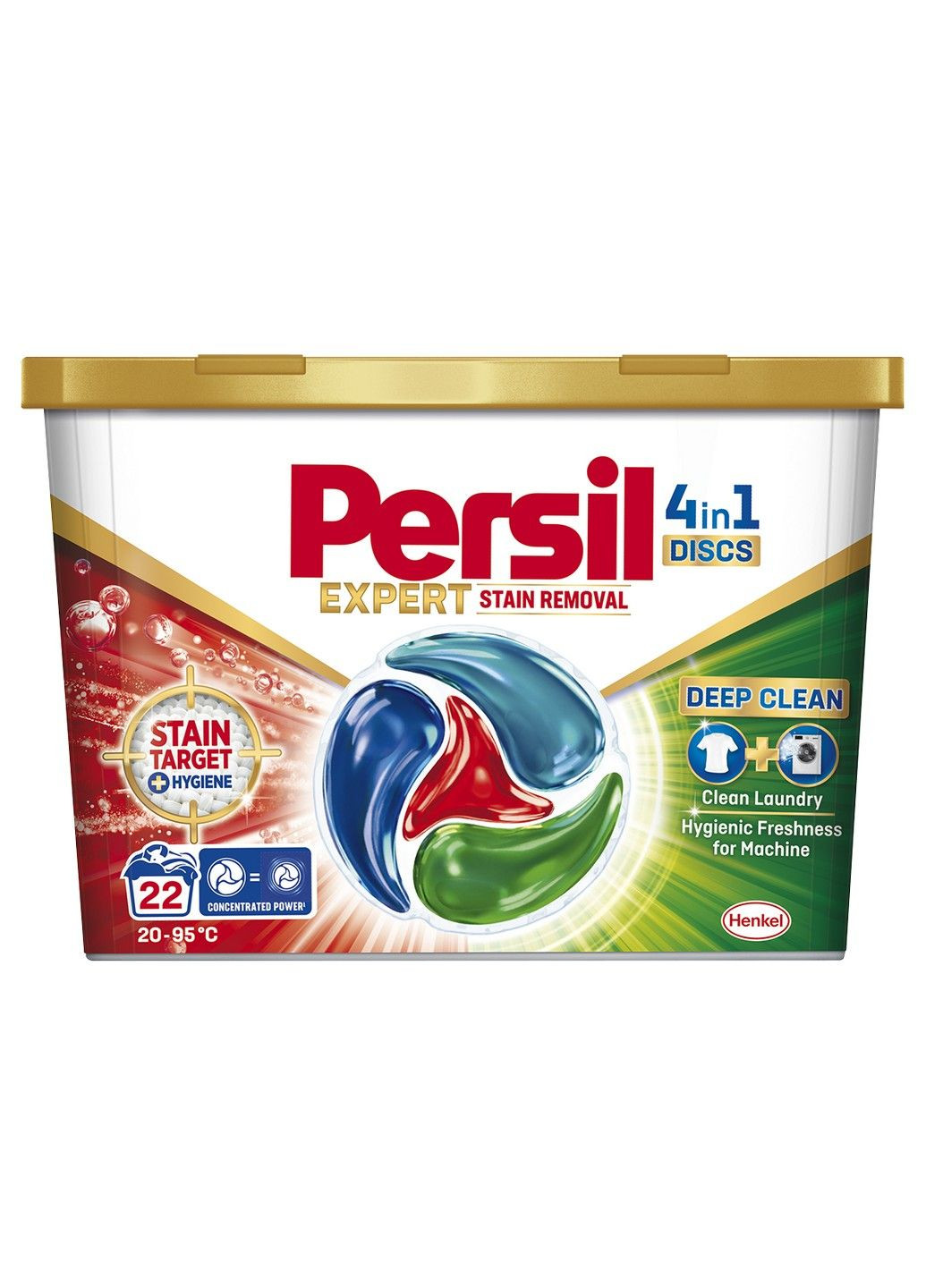 Диски для стирки 4in1 Discs Expert Stain Removal Deep Clean 22 шт Persil (293343737)