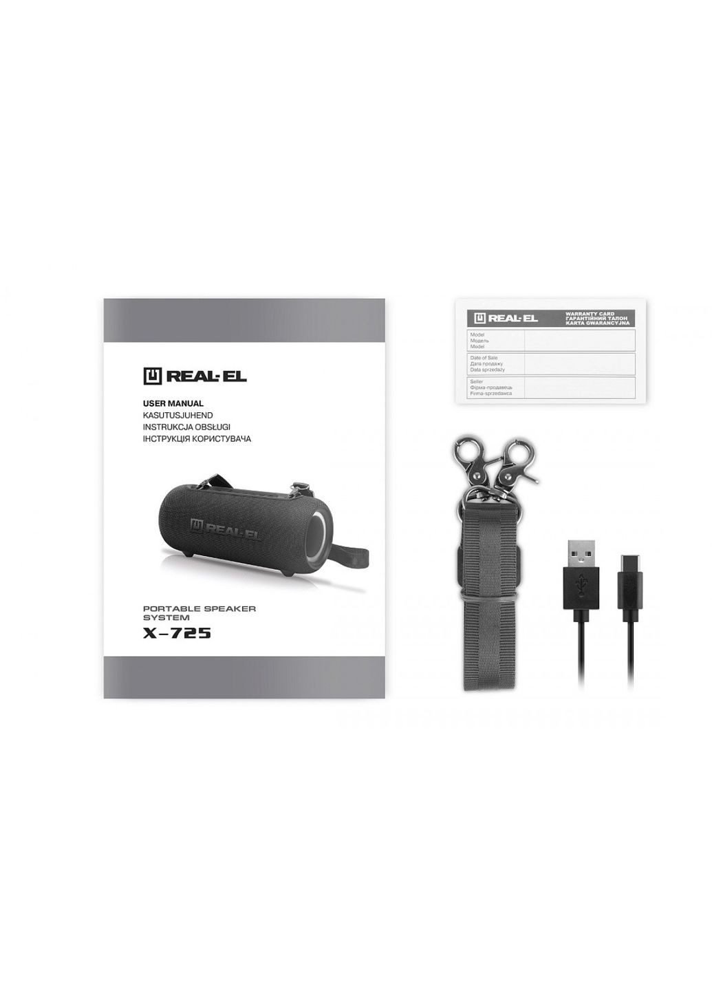 Акустична система X-725 Black Real-El (370622060)