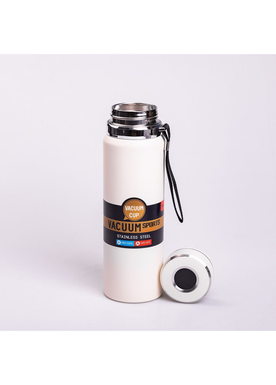 Термос Vacuum Sportsна с датчиком температуры 1 л белый Jooki (358706401)