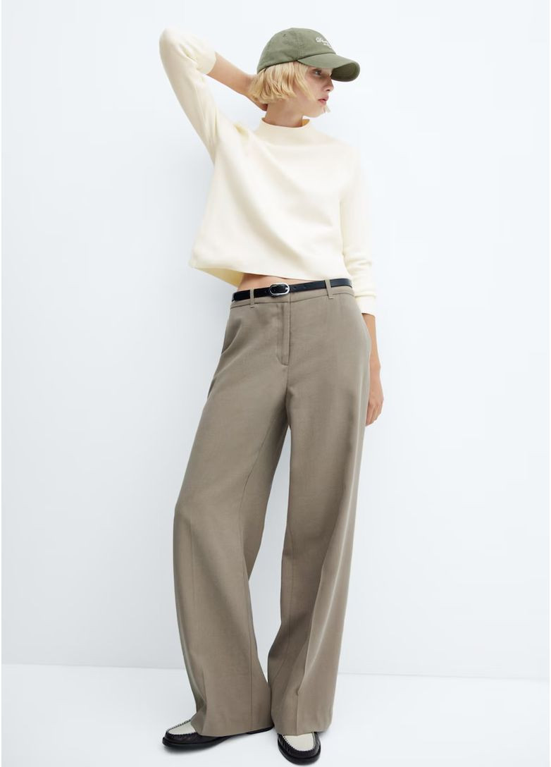 Кофта джемпер трикотажный оверсайз базовый Mango (362064319)