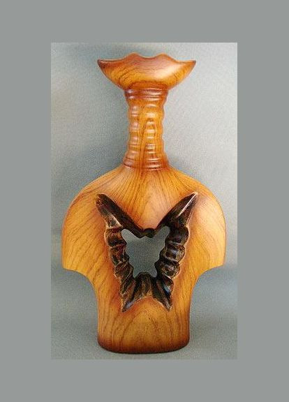 Ваза керамическая "Шик" Amphora Butterfly with copper Bona (329897855)