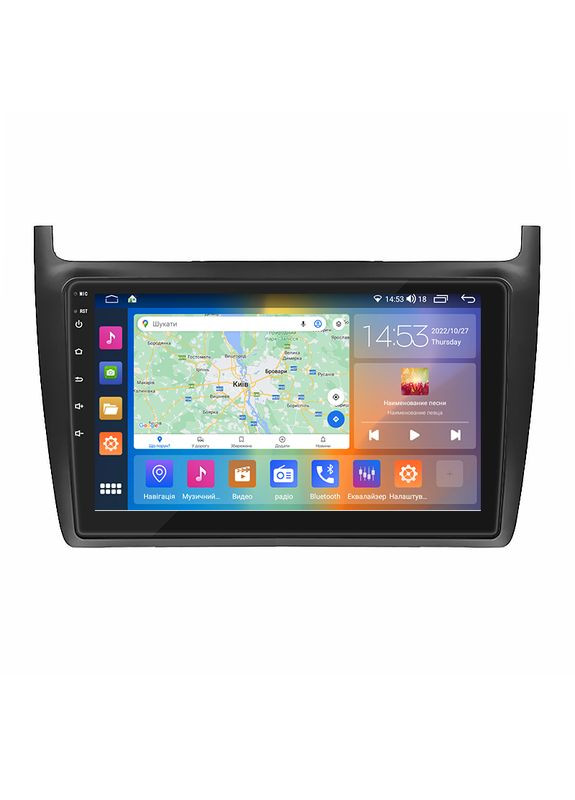 Штатна магнітола 9" для Volkswagen Polo V 2009-2015 4/64 Gb CarPlay 4G Wi-Fi GPS Prime IPS Вольксваг 7 шт. Lesko (336205847)