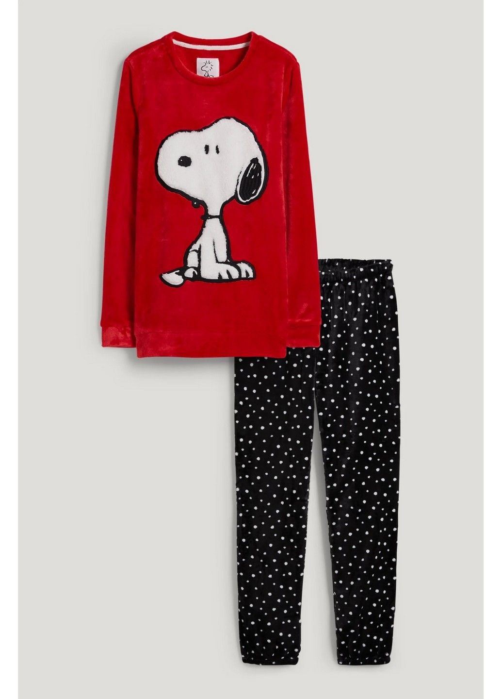 Червона зимня піжама (світшот, штани) C&A