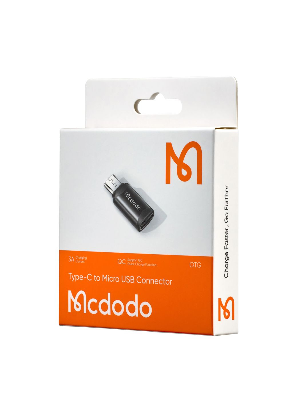 Адаптер TypeC to Micro USB Connector OT-7690 Black McDodo (297457121)