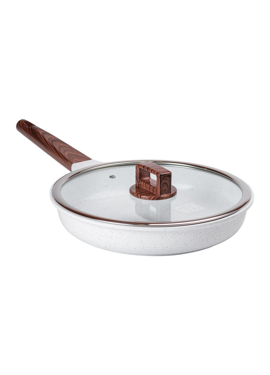 Сковорода універсальна алюмінієва 28 см з антипригарним покриттям, білий MGC (322640300)