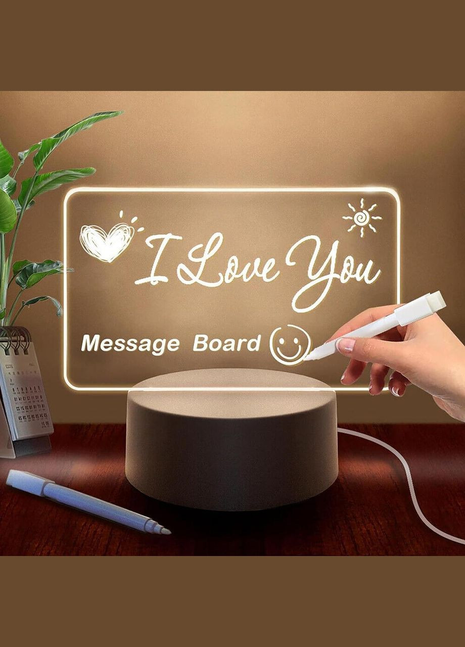 Светодиодная доска для заметок с ручкой No Brand (342099213)