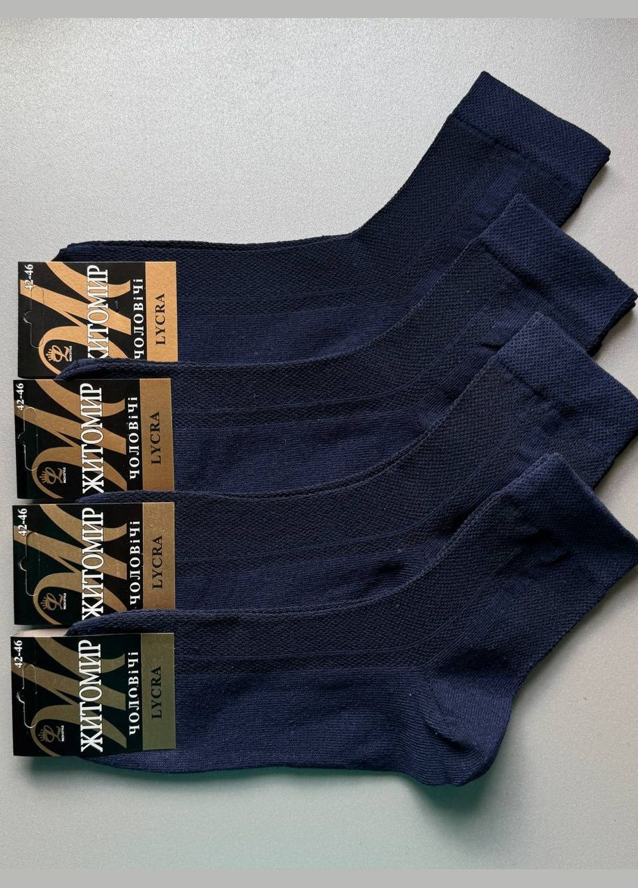 Синие 1 пара классические летние котоновые носки сетка Житомир (327256949)