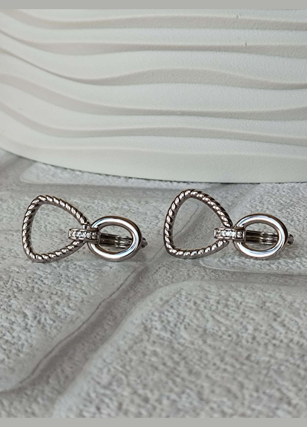 Сережки ксюпинг xuping родий медицинская сталь Xuping Jewelry (337503392)