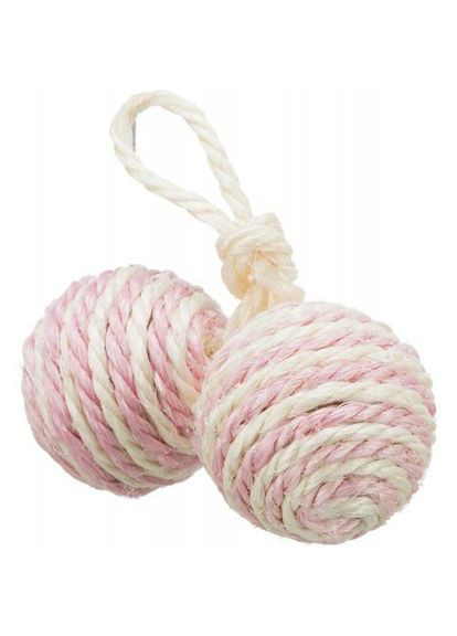 Іграшка М'ячі із м'ятою для котів, d:4,5 см (сизаль) (*) Trixie (330747416)