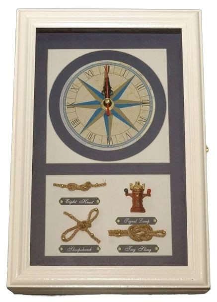 Настінна ключниця дерев'яна на 6 ключів 30 х 20 см білий (1756374559) No Brand (329694884)