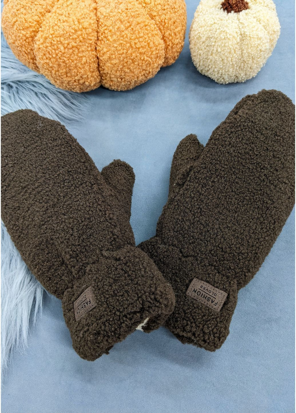 Теплые варежки в стиле тедди – максимальный уют INNOE Рукавиці (364656692)