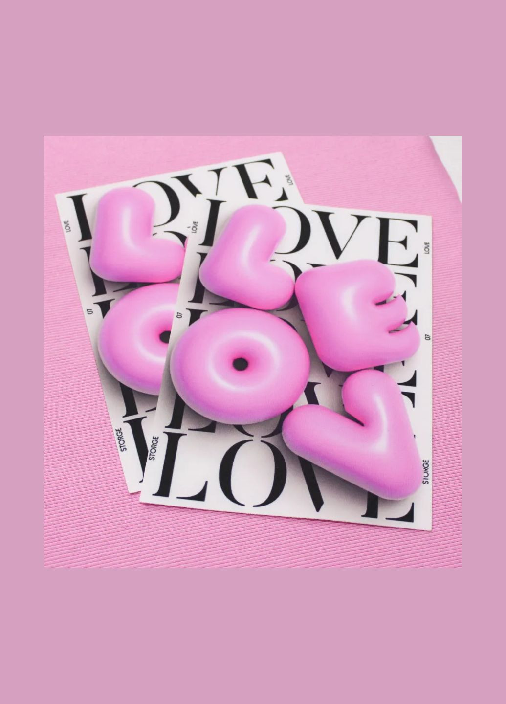 Нашивка тканева "Love" 3d (8077) No Brand (335811333)