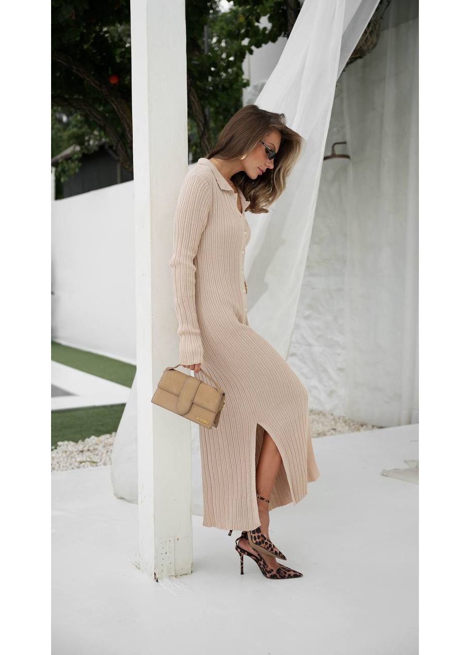 Бежева повсякденний сукня жіноча Україна однотонна