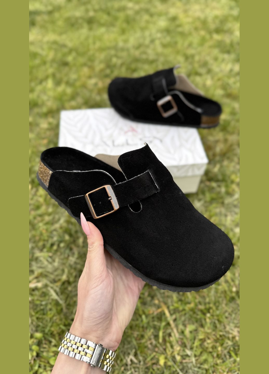 Черные сабо ALLSY