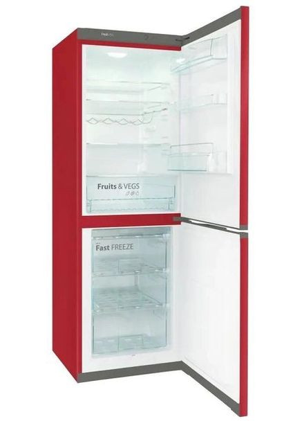 Холодильник с нижн. мороз., 185x60х65, холод.отд.214л, мороз.отд.-88л, 2дв., A++, ST, красный SNAIGE