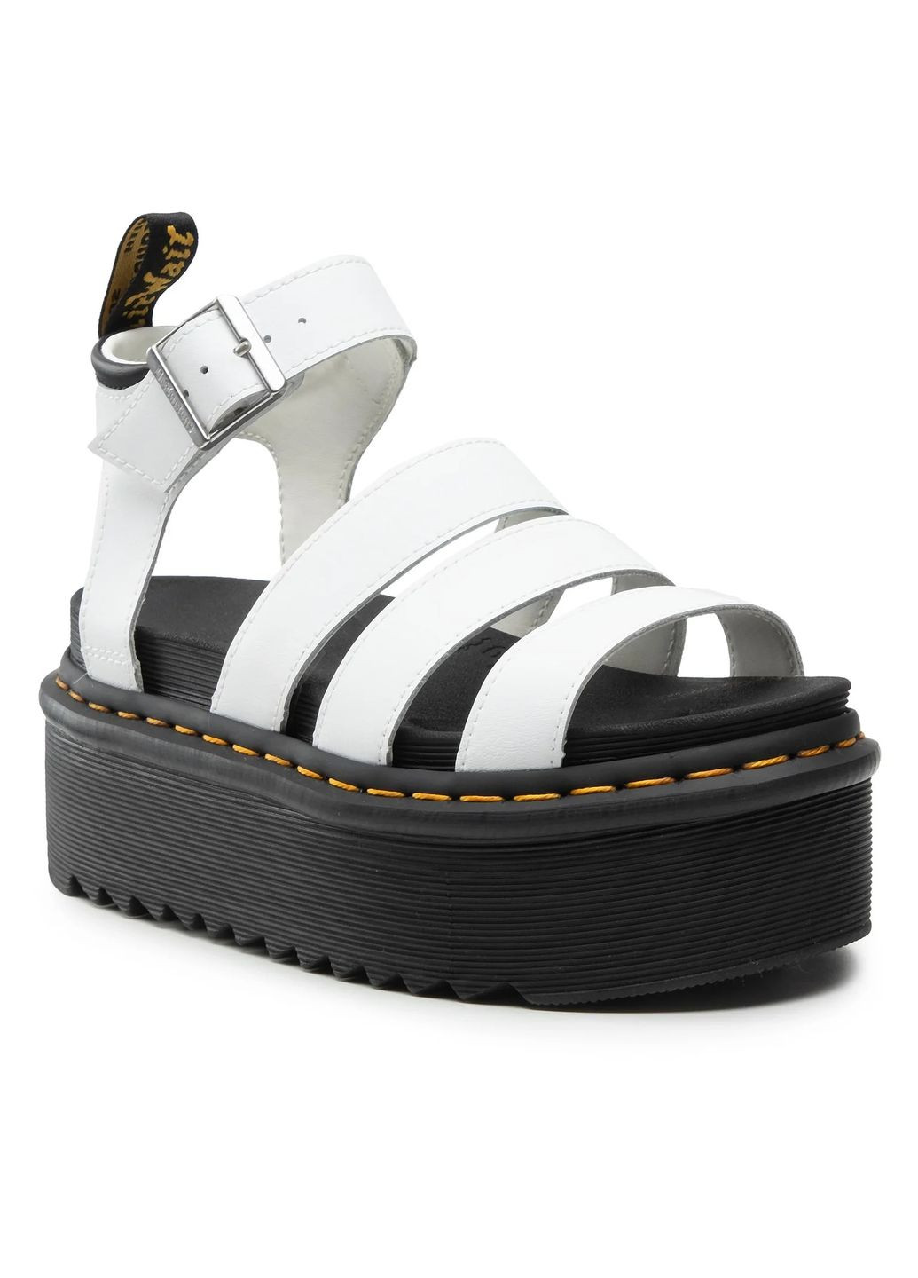 Белые босоножки Dr. Martens с ремешком