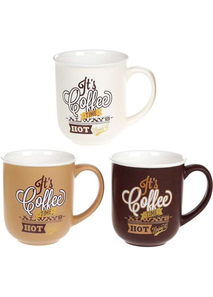 Кружка "Hot coffe" 380мл фарфоровая Bona (372175866)