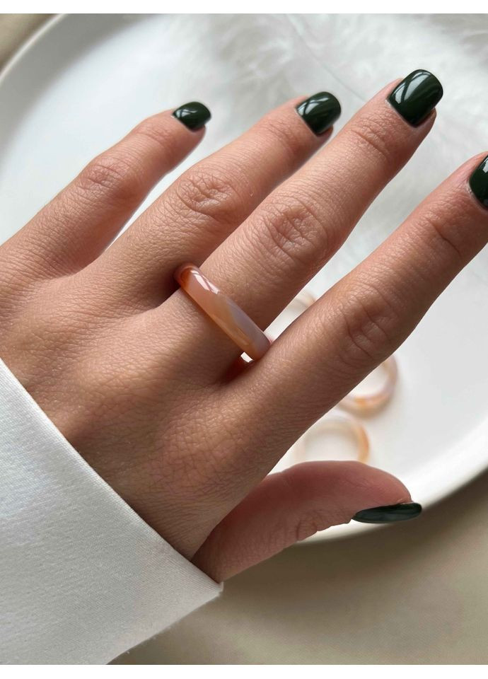 Коричневе кільце з агату 5224 (Розмір ) LeBijou (367580604)