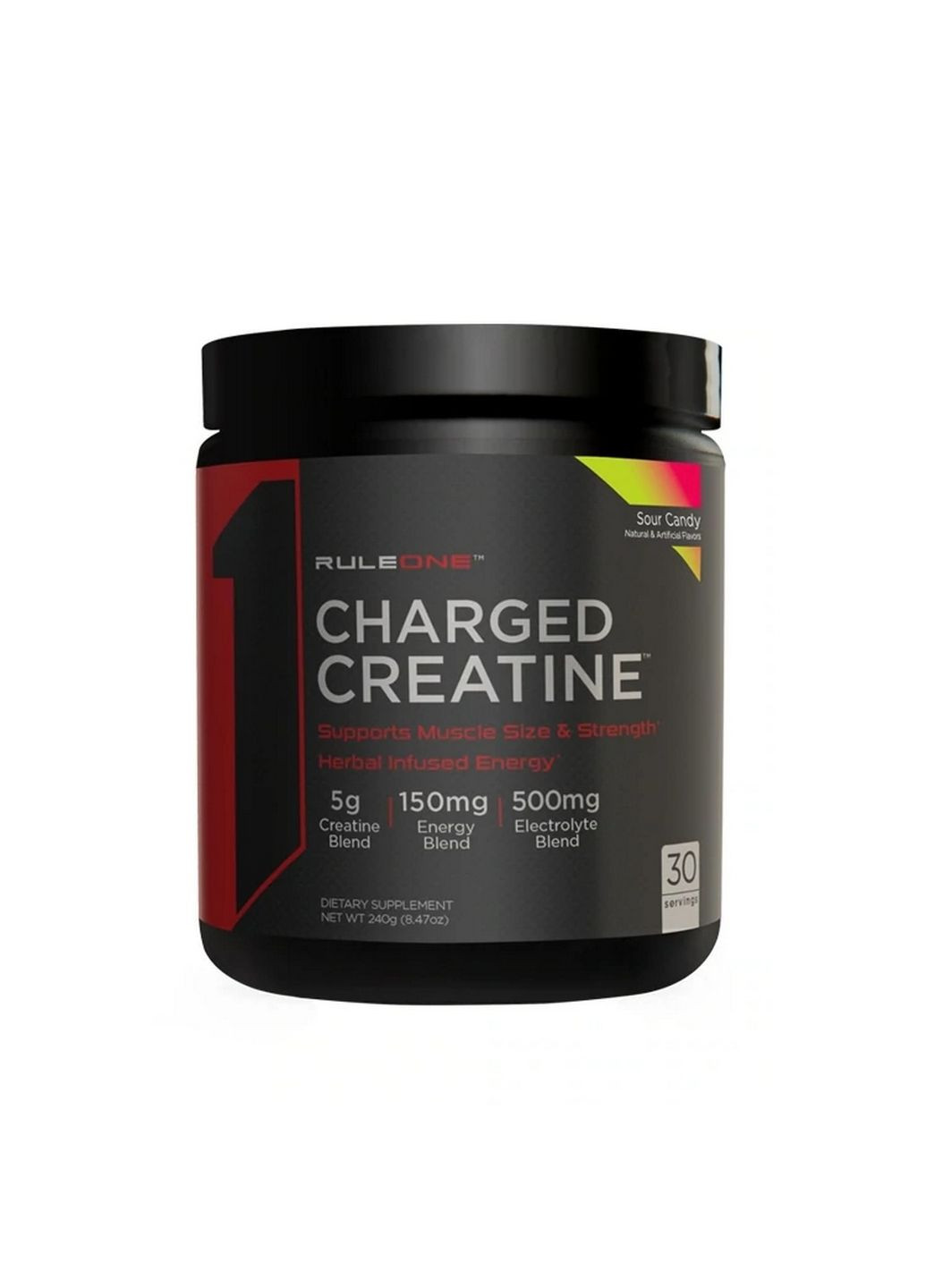 Креатин Charged Creatine, 30 порций Ежевика (270 грамм) Rule One (295898763)