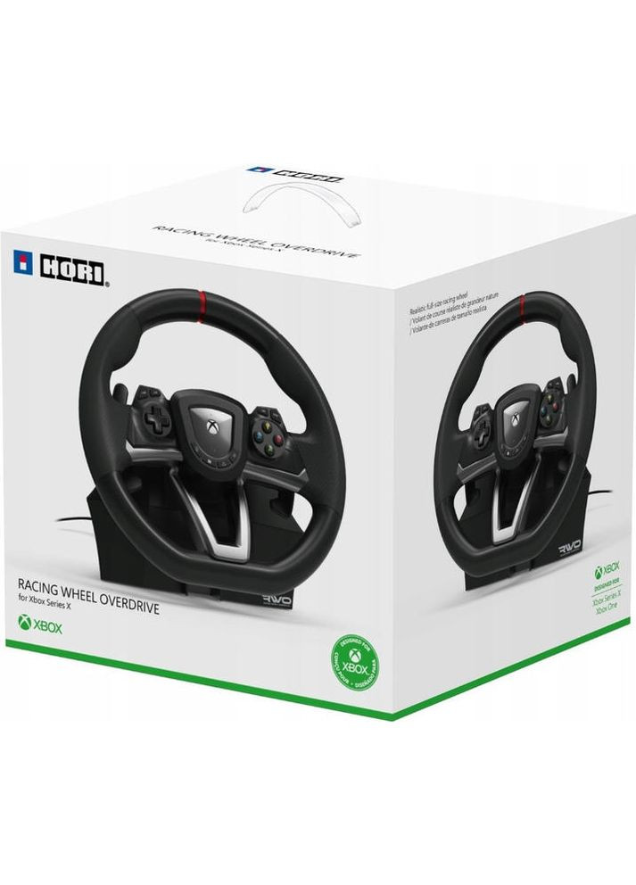 Кермо та педалі Racing Wheel Overdrive для Xbox та ПК Hori (362213503)