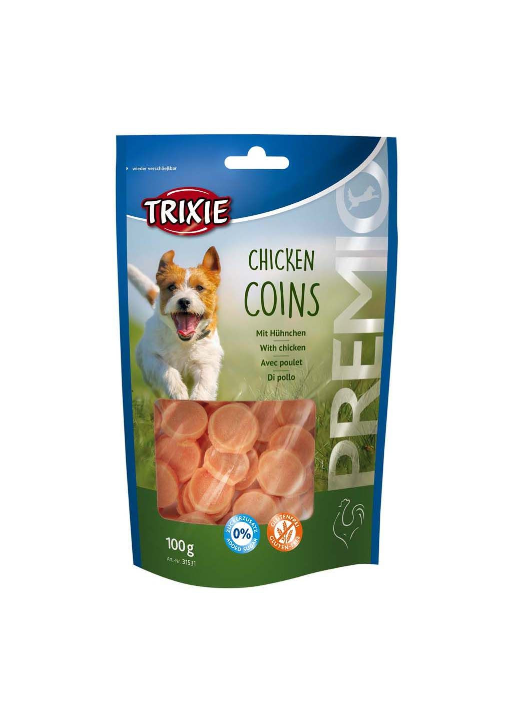 Ласощі для собак 31531 Premio Chicken Coins курка 100 г Trixie (285778899)