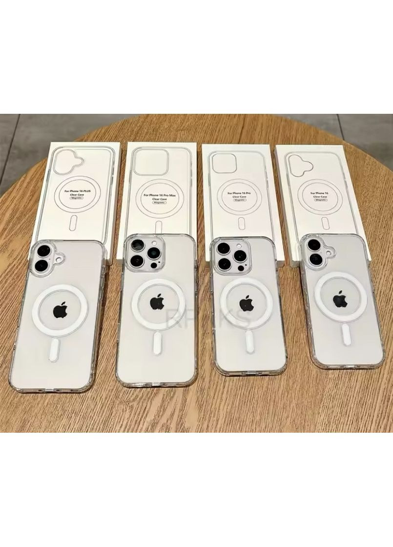 Чохол Clear case з MagSafe на 16 PRO магнітний бампер для айфон 16 ПРО No Brand (369137268)