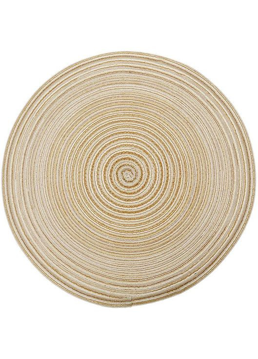 Набор 12 сервировочных ковриков Casual Beg Ø38см, плейсмат (подтарельщики) BonaDi (372171453)