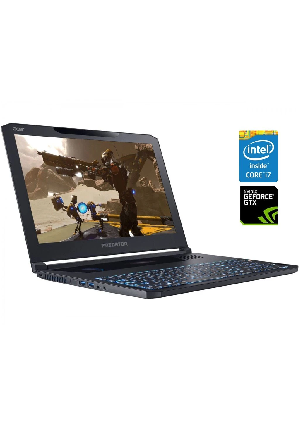 Ігровий ноутбук Predator Triton 700 PT715-51 / 15.6" (1920x1080) IPS / Intel Core i7-7700HQ (4 (8) ядра по 2.8 - 3.8 GHz) / 16 Acer (398138763)