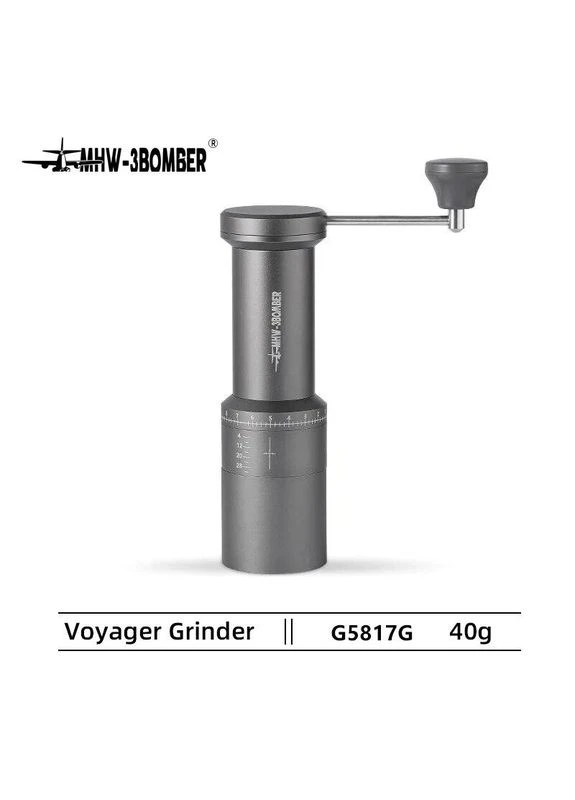 Ручна кавомолка Voyager Сірий Графіт (R-G5817G-VS) MHW-3BOMBER (303420731)