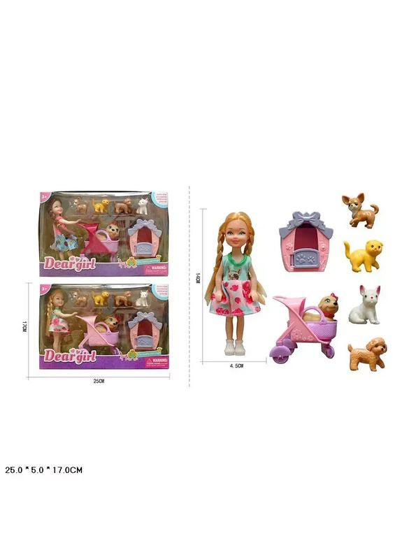 Игрушка кукла собачки и аксессуары L5-21 в ассортименте 2 вида в короб. 25*5*17см No Brand (362427343)