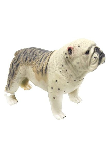 Фигурка собачка Бульдог резиновая игрушка для детей от 3 лет детализированная фигурка животного ProDobro (367099893)