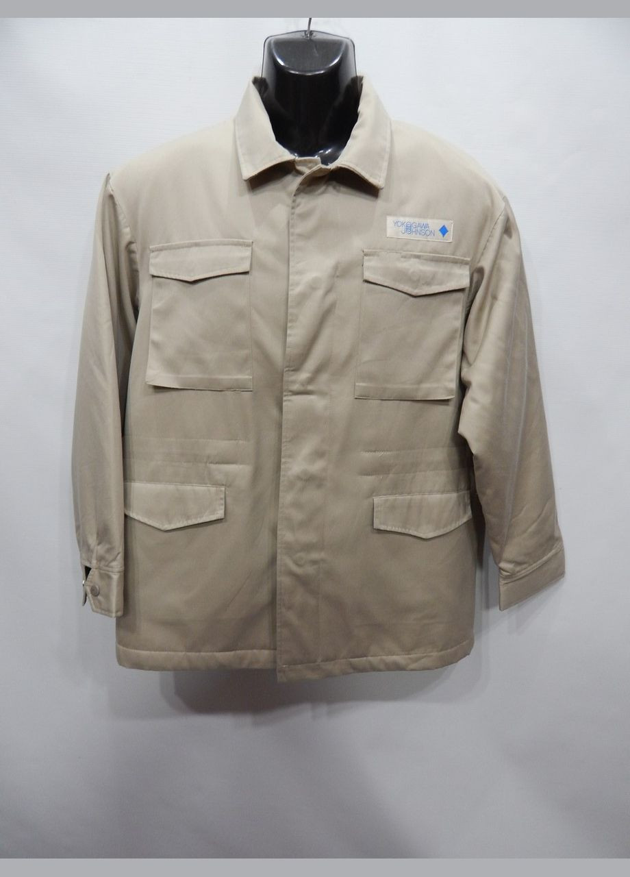 Бежевая демисезонная мужская демисезонная куртка на меху р. 50 227kmd Winter