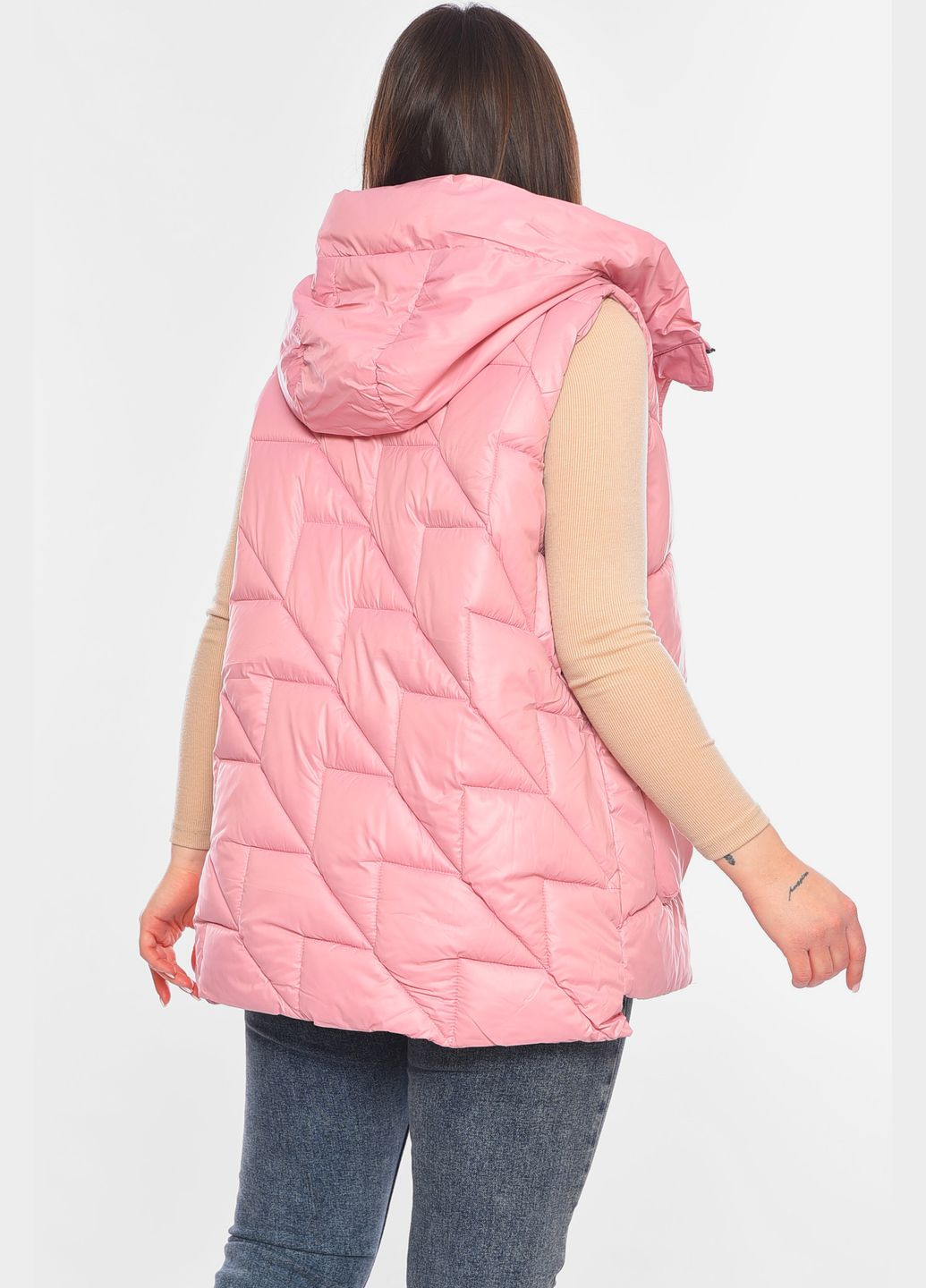 Жилетка женская розового цвета Let's Shop (322765466)