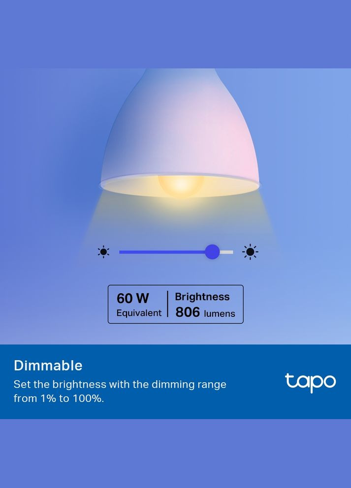 Розумна багатобарвна Wi-Fi лампа Tapo L530E 2шт N300 TP-Link (315142927)