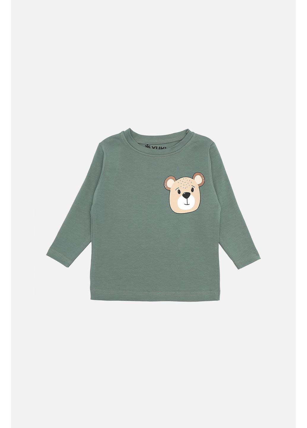 Зеленый демисезонный лонгслив Yuki