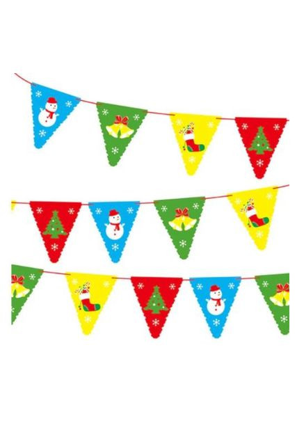 Новорічна гірлянда Трикутники 280 см різнобарвний Jannet Гірлянда (307927208)