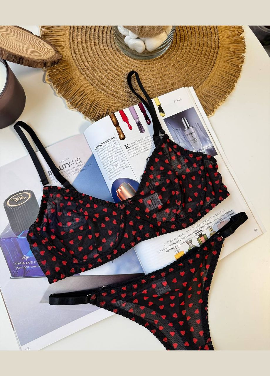 Черный женский комплект нижнего белья Simply sexy