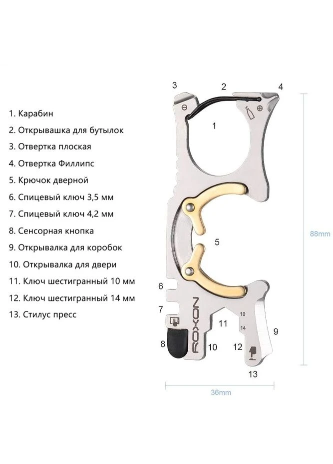 Мультитул Spirit S705 (A-016282) Roxon (381499611)