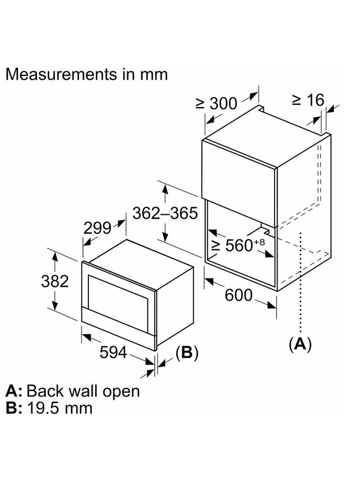 Встроенная микроволновка BE732L1B1 Siemens