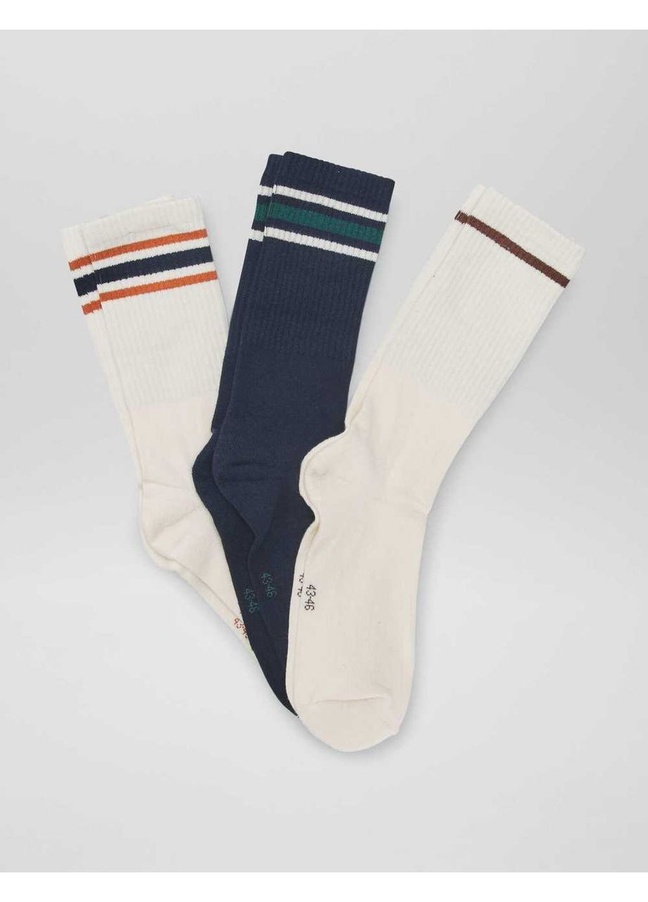 Тёмно-синие носки,темно-синий-молочный, Kiabi (364548231)