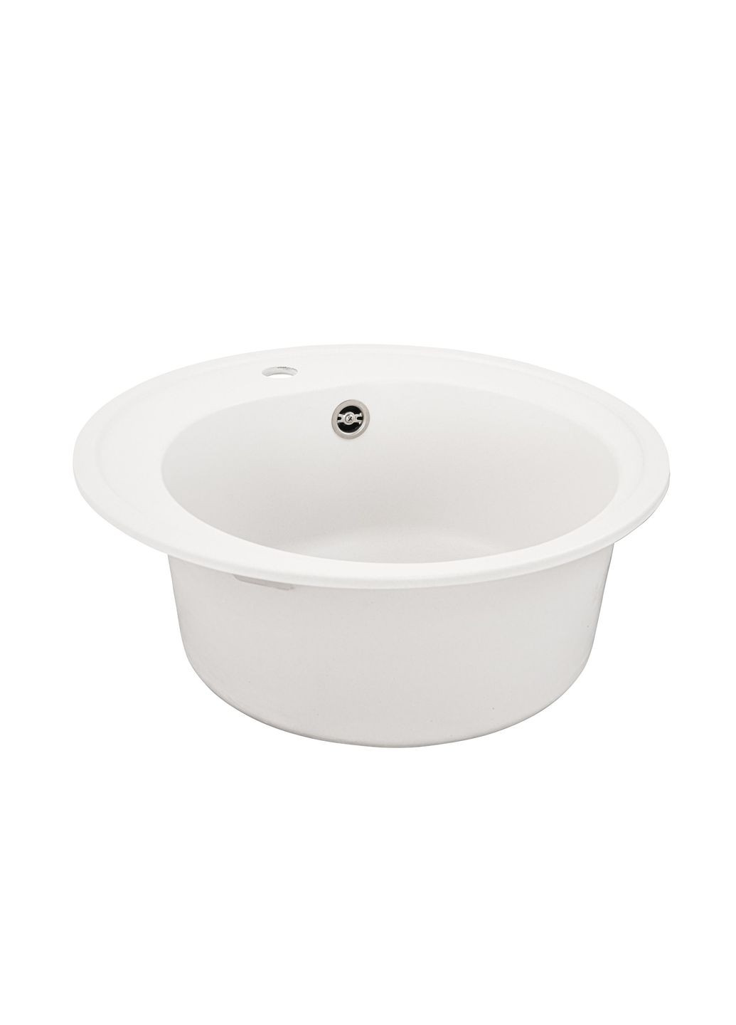 Гранитная мойка для кухни LUNA 510 матовая Белая Valeso (358059897)