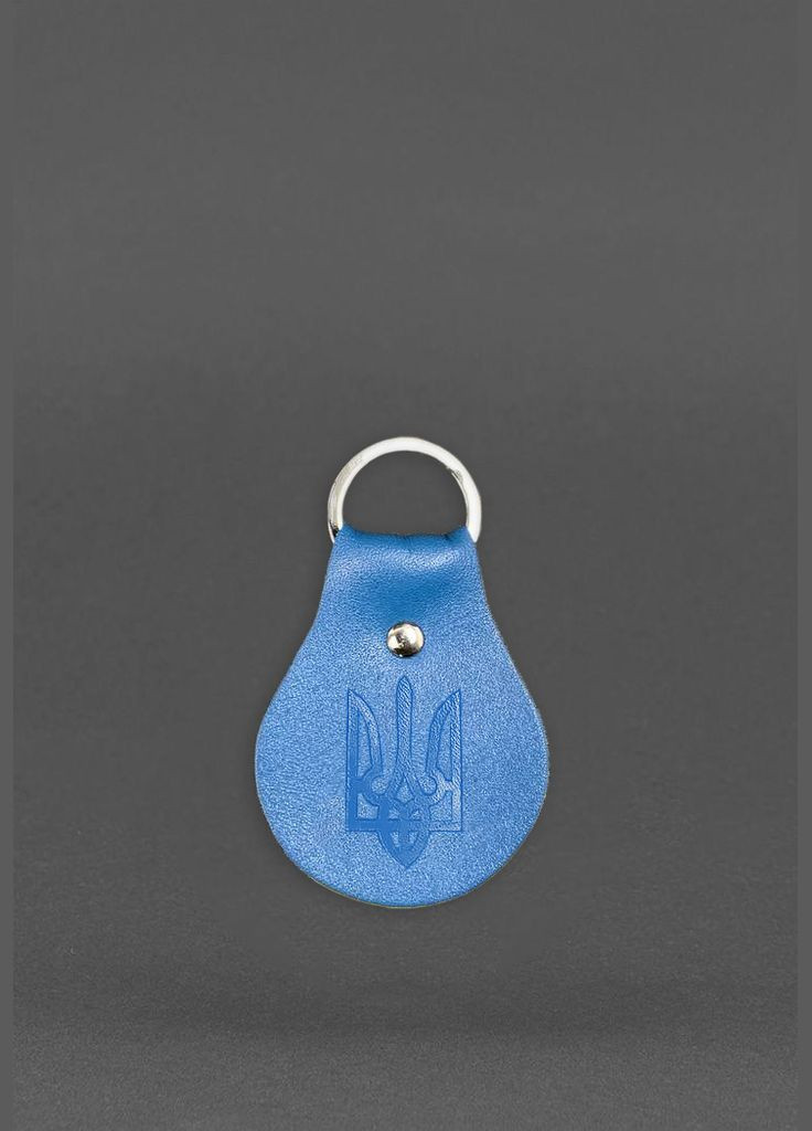 Шкіряний брелок Патріотичний синьо-жовтий (A-027747) BlankNote (334339221)