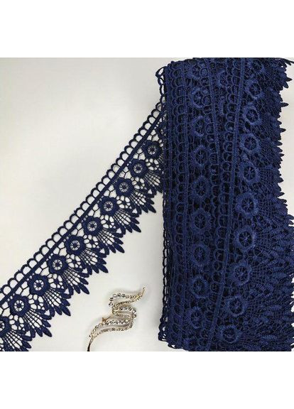 Мереживо макраме 6,5см (20м) Колір - Синій темний (05-XR13023-12) Plus-plus (352747379)